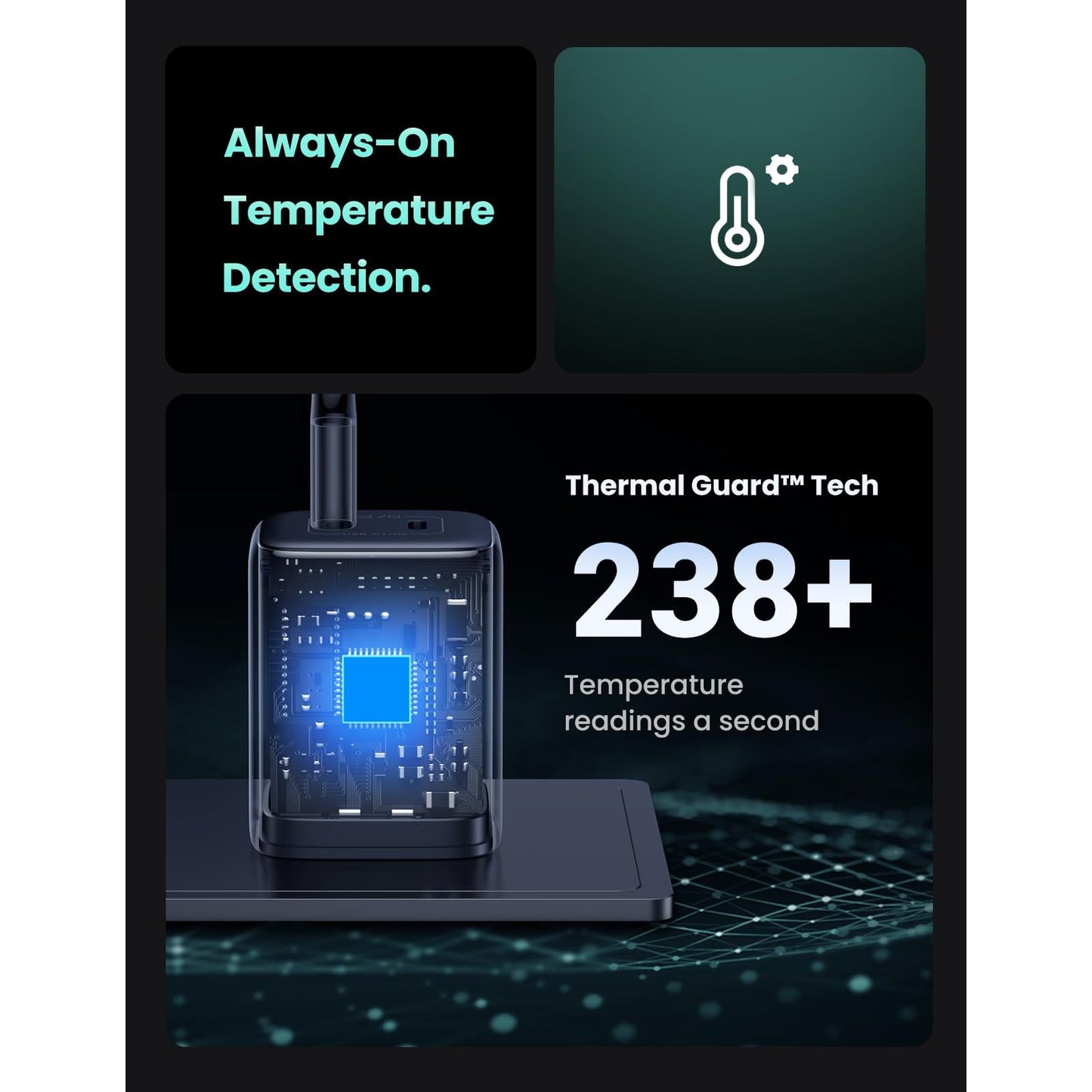 UGREEN 45W USB C Charger, Nexode 2 Port GaN Foldable PPS Wall Charger Block Support Samsung Super Fast Charging 2.0 for Galaxy S25/S24/Note 20, iPhone 16/15/14, iPad, MacBook, Steam Deck (Black)