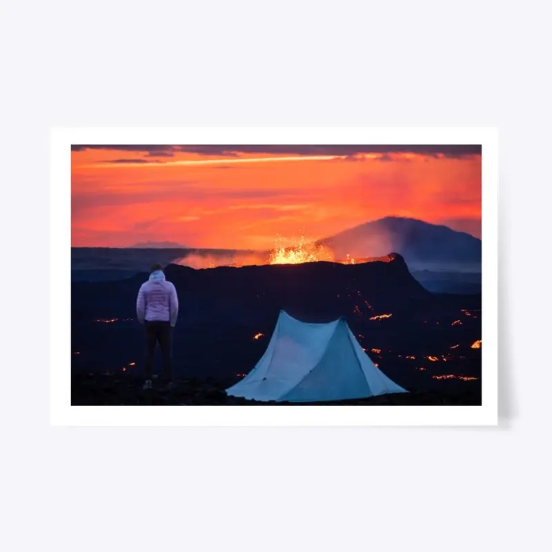 Iceland - Camping next to a Volcano