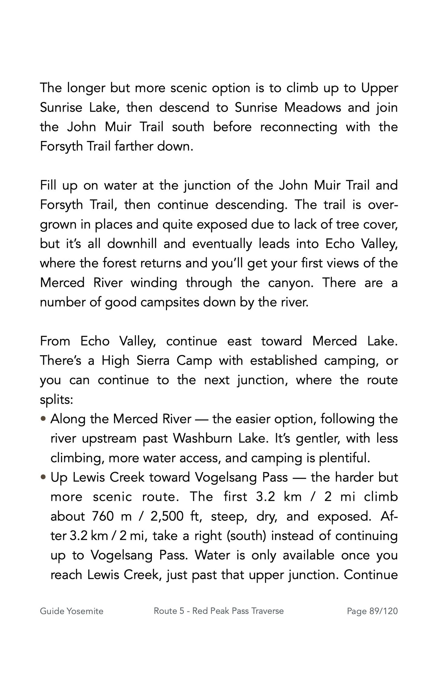 Guide Backpacking Yosemite