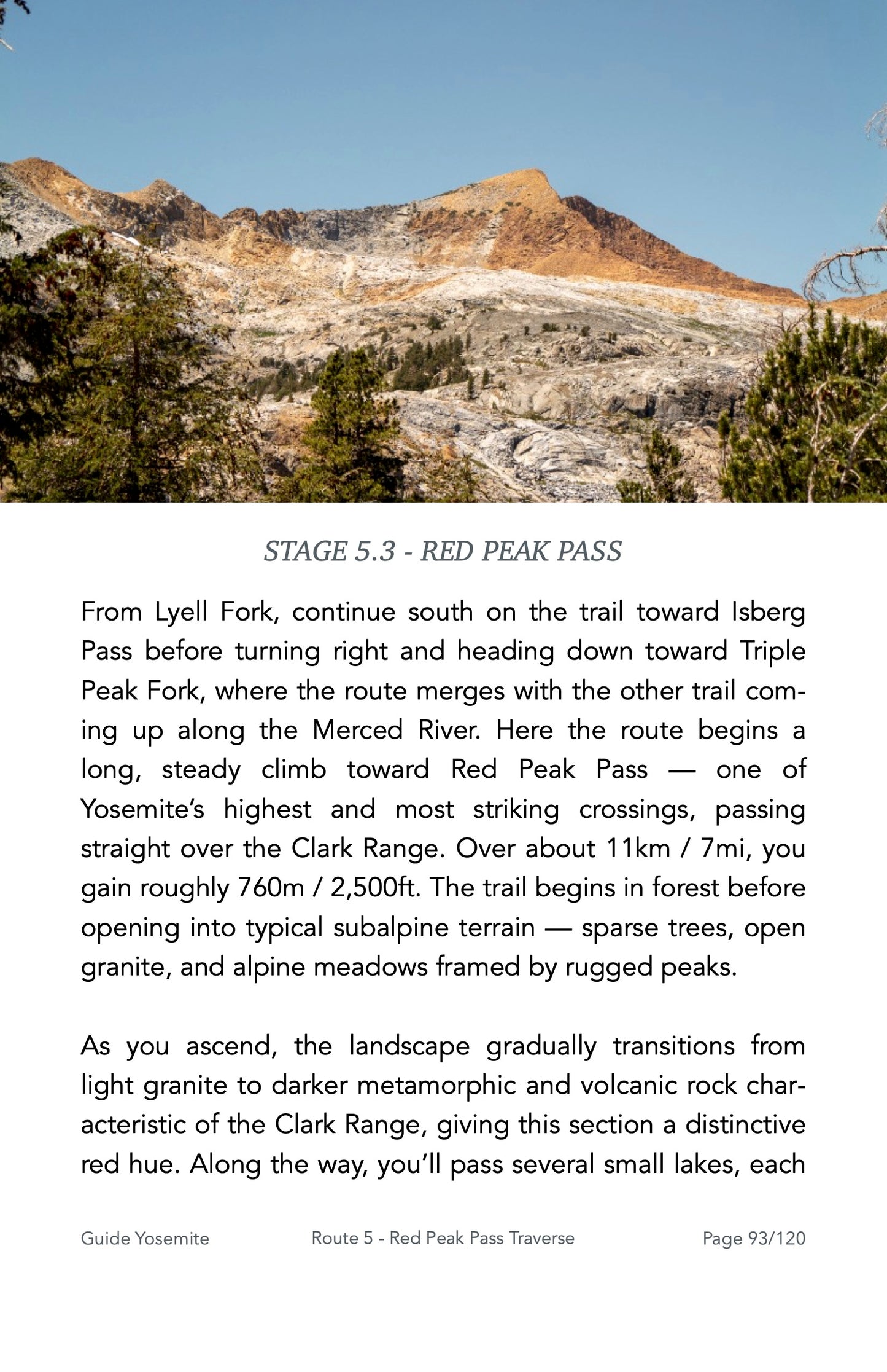 Guide Backpacking Yosemite