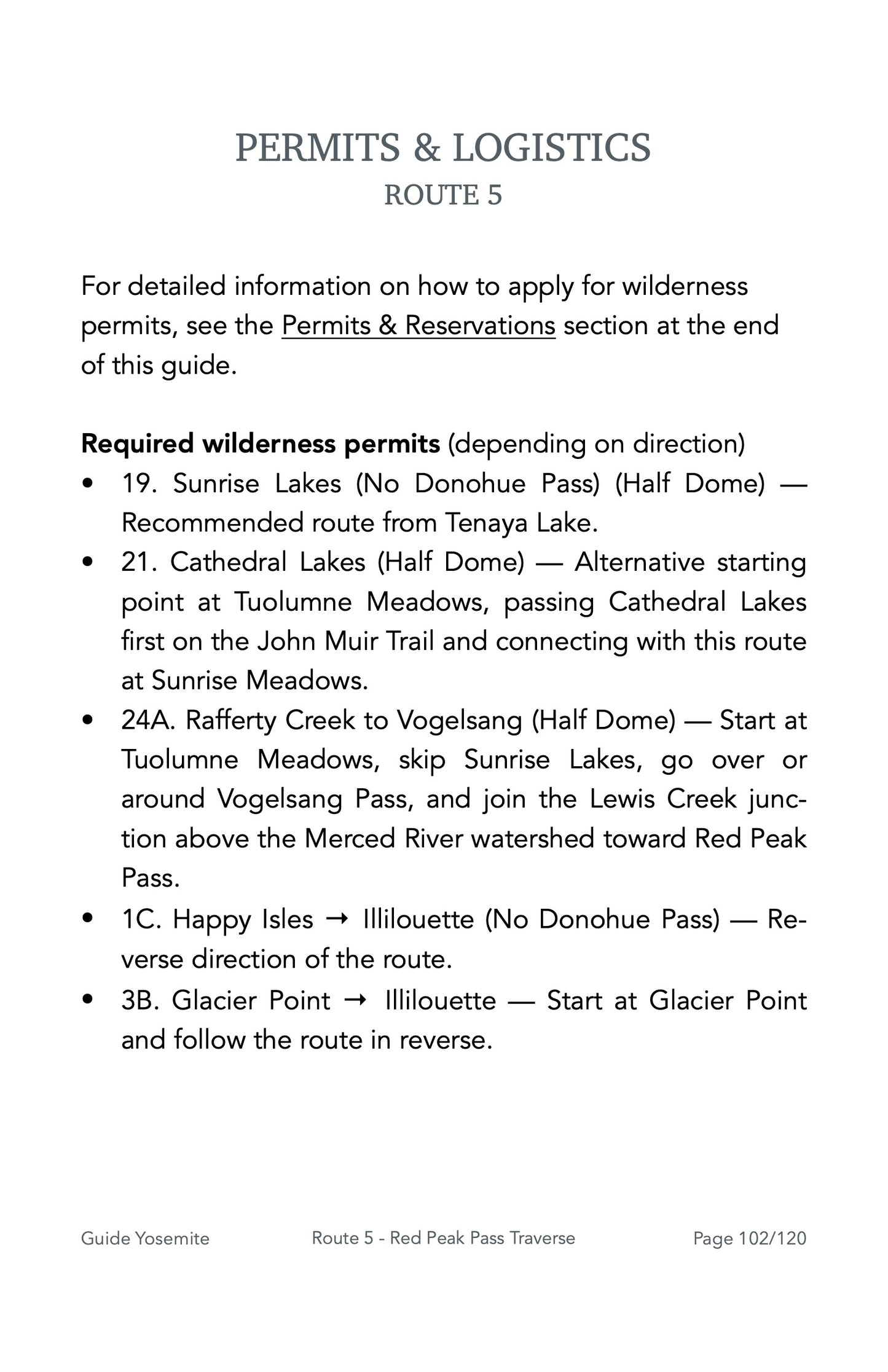 Guide Backpacking Yosemite