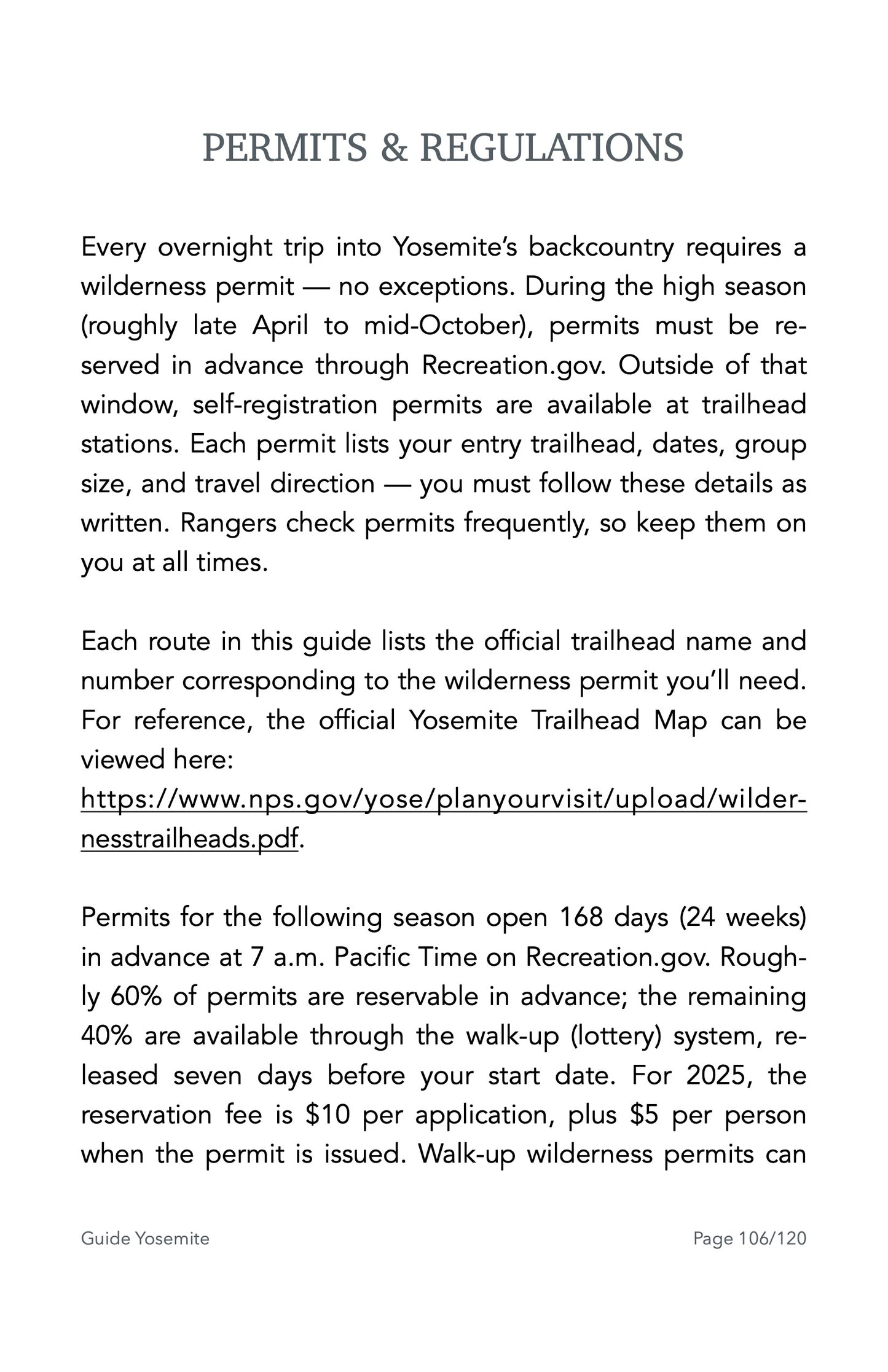 Guide Backpacking Yosemite