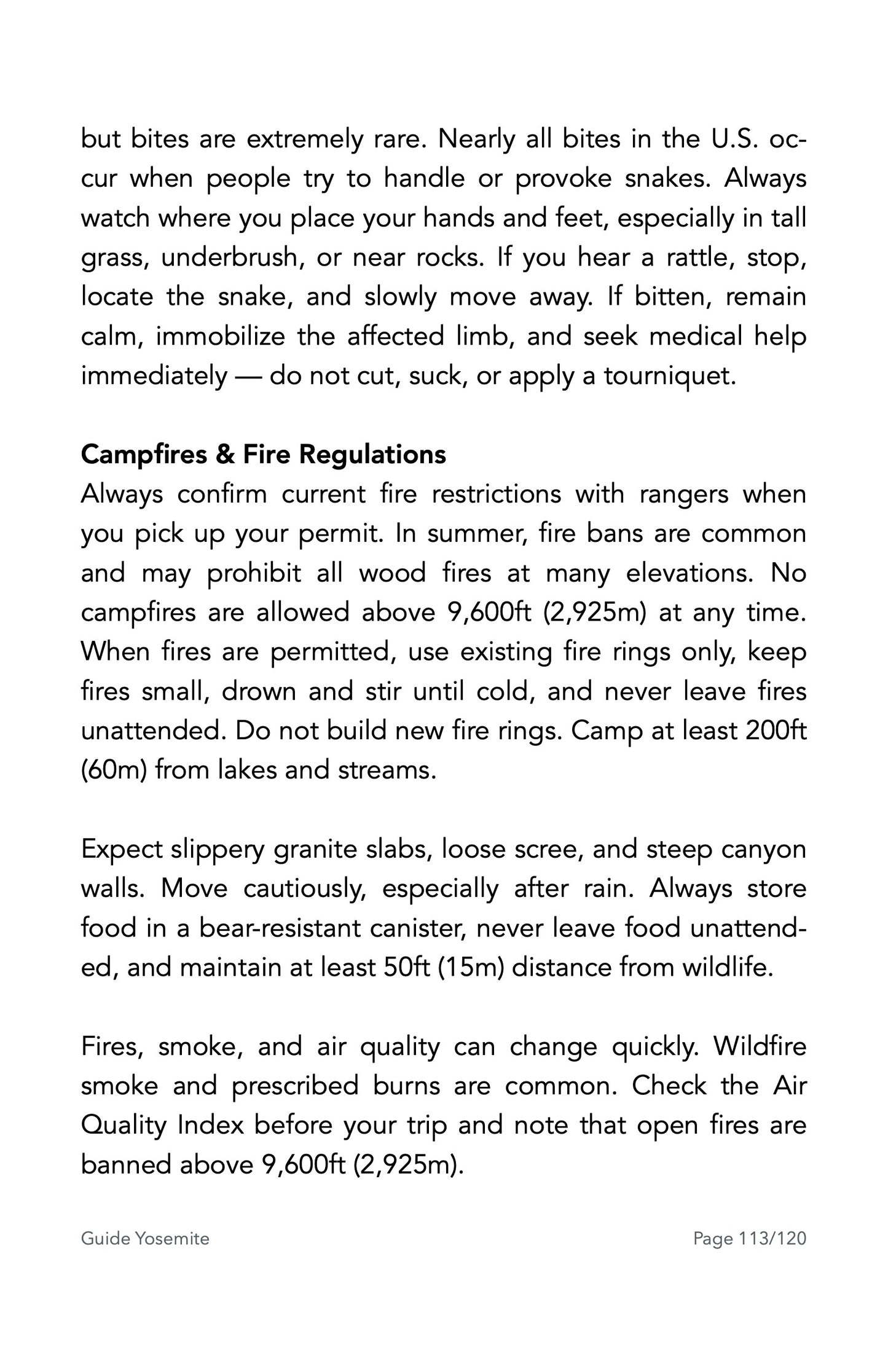 Guide Backpacking Yosemite