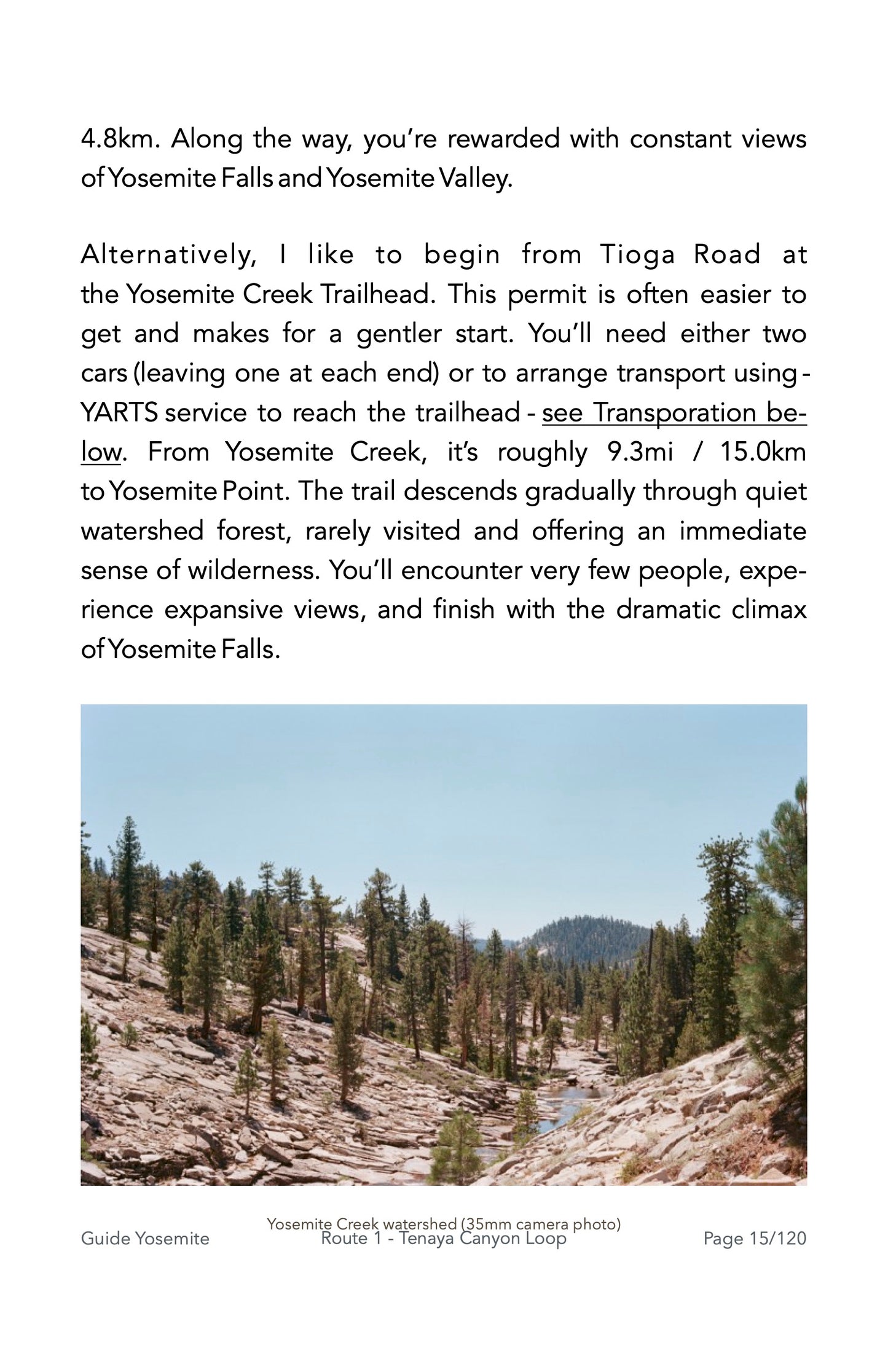 Guide Backpacking Yosemite