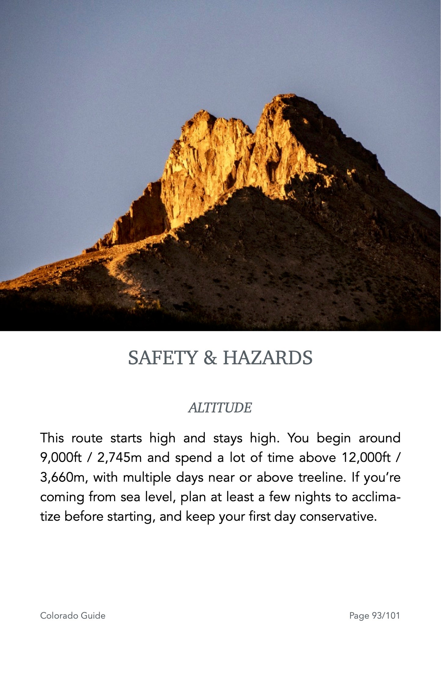 Guide Backpacking Colorado's San Juans