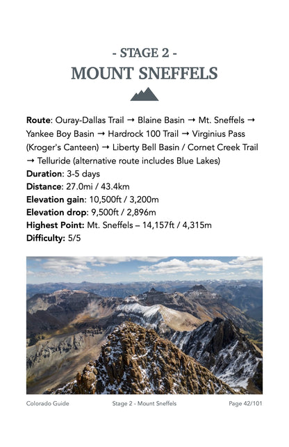 Guide Backpacking Colorado's San Juans