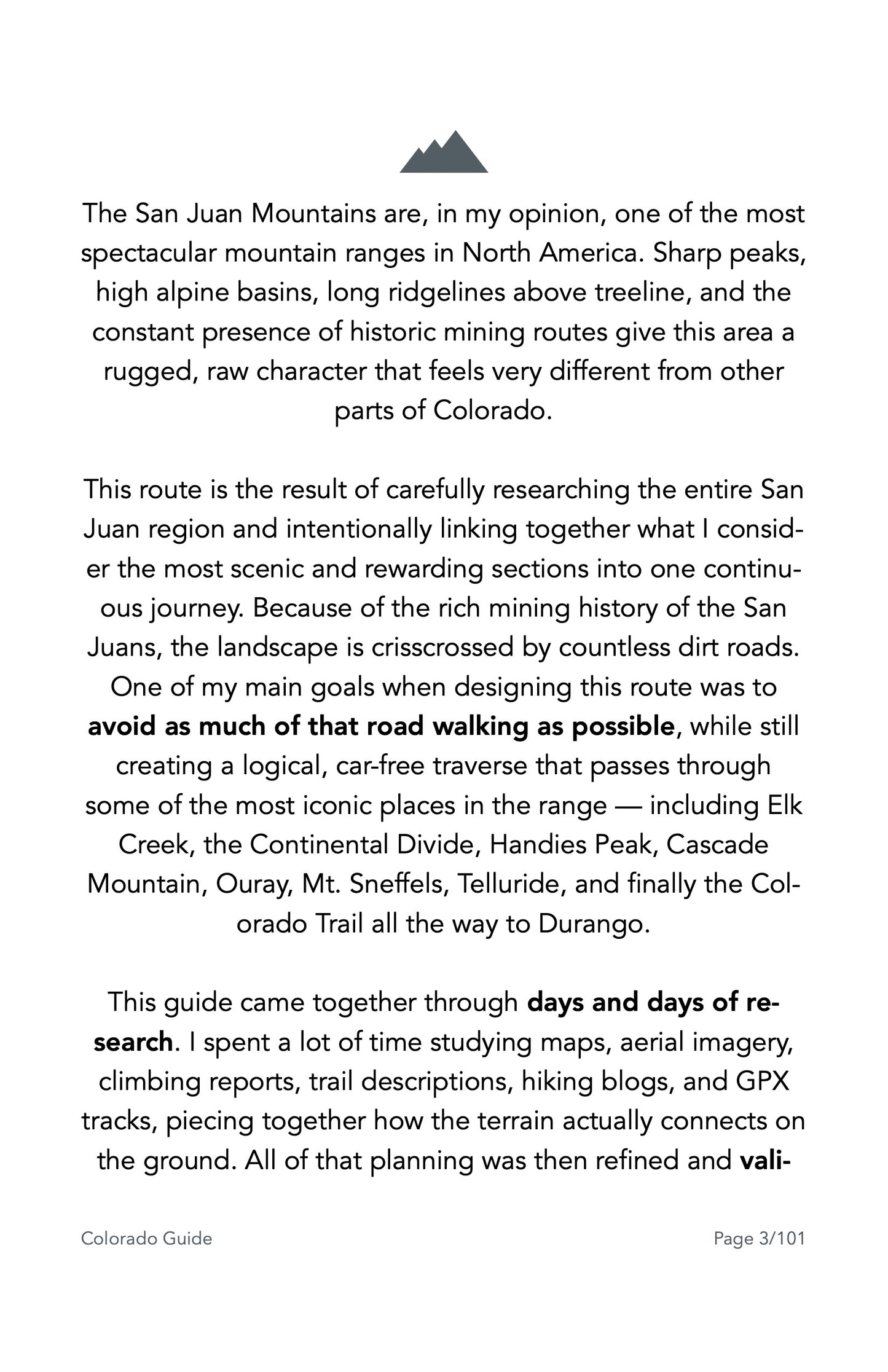 Guide Backpacking Colorado's San Juans